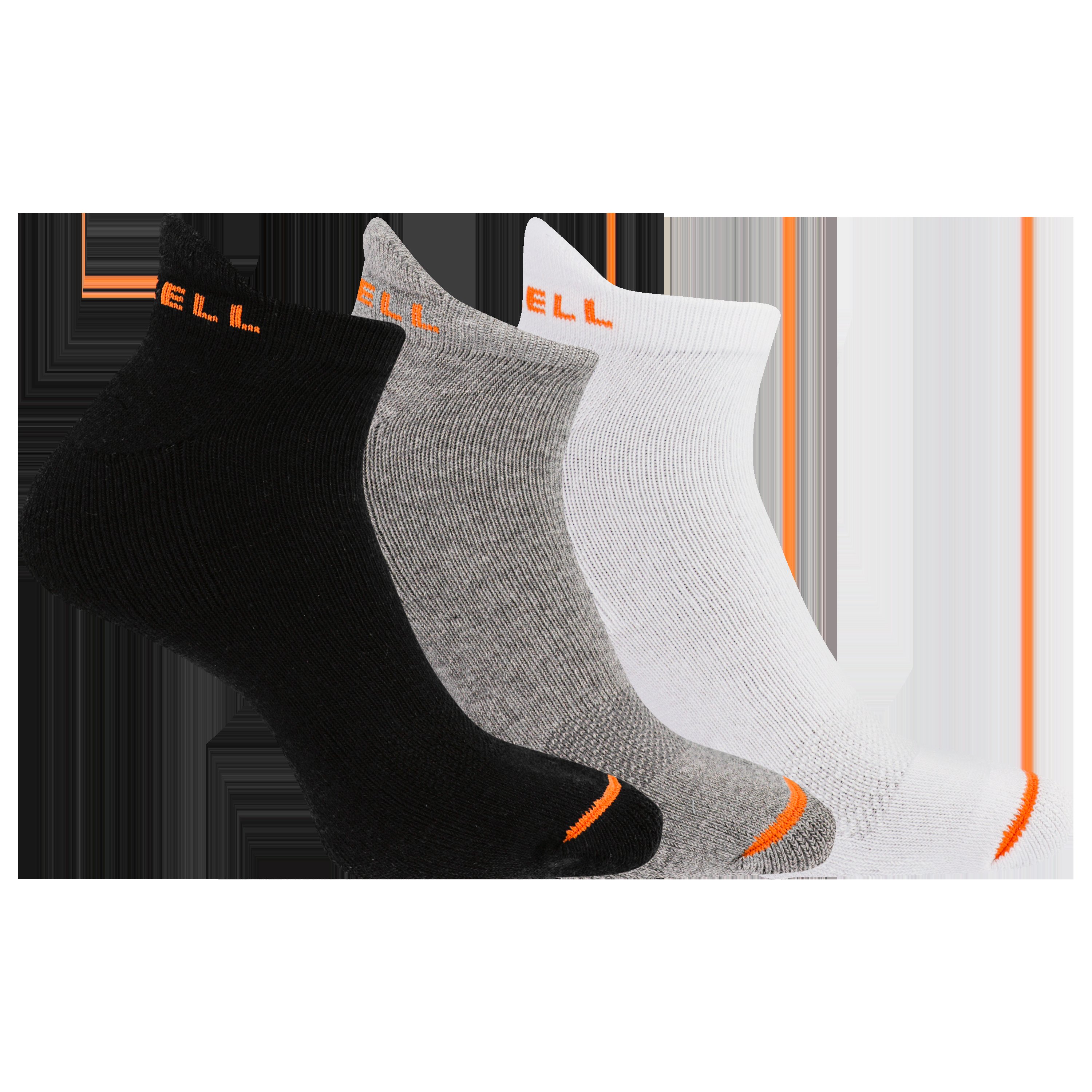 Merrell Ponožky Mea33566T3B2 Baso1 Cushioned Cotton Low Cut Tab (3 Packs) Black Assorted 1